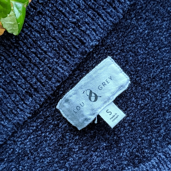 Lou & Grey | Navy Chenille Sweater - Picture 7 of 8